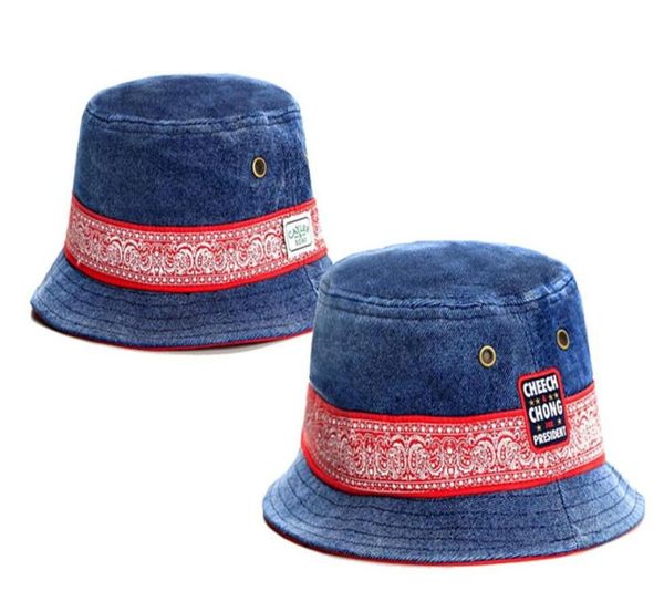 Cappelli a secchiello economici per figli cappelli da pescatore mimetico Summer Sun Beach cappelli casual per figli blu denim cheech chong per uomo donna280H3801600