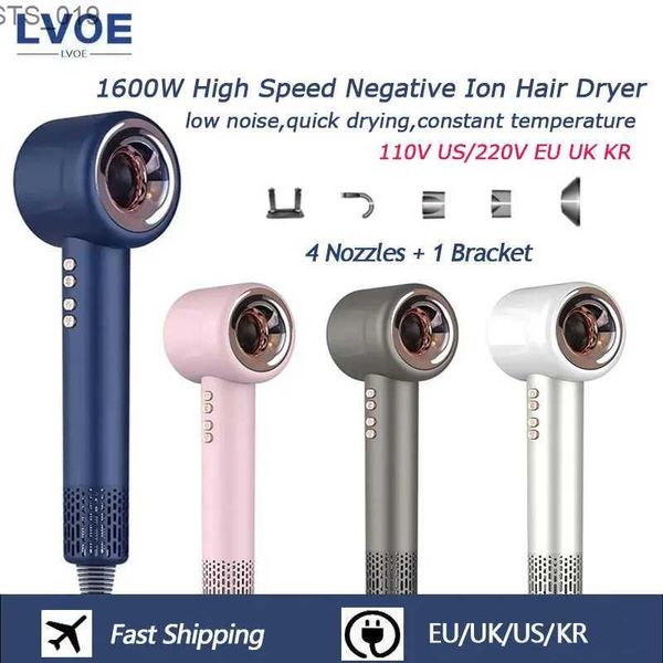 Secadores de cabelo super alta velocidade secador de cabelo profissional íon negativo 220v secagem rápida eletrodomésticos controle de temperatura constante secador de cabelo