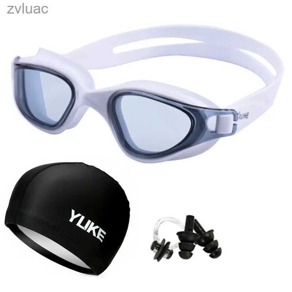 Acessórios de mergulho profissional adultos óculos de natação anti-nevoeiro silicone nadar piscina óculos para homens mulheres crianças à prova dwaterproof água nadar eyewear yq240119