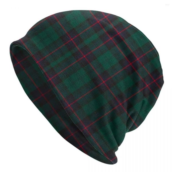 Berets Moderne Tartan Plaid Beanie Cap Unisex Winter Warme Motorhaube Homme Stricken Hüte Straße Outdoor Skullies Beanies Caps Für Männer frauen