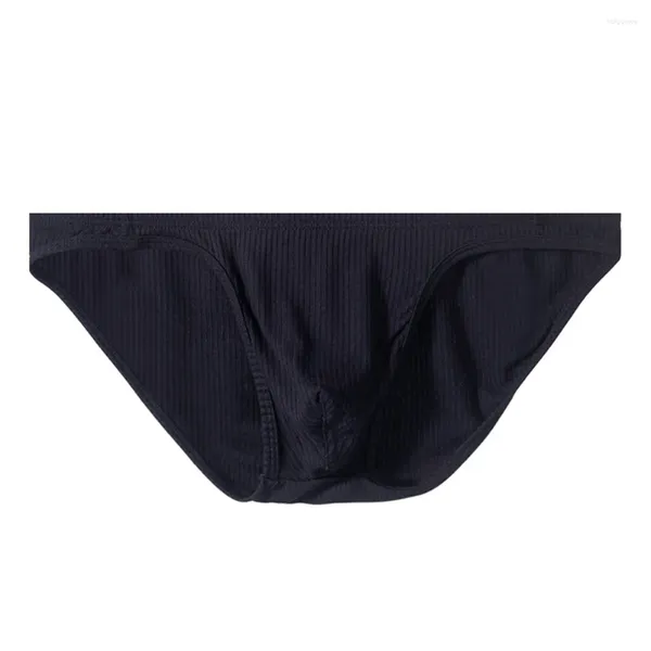 Underpants 1 pc sexy homens cintura baixa briefs tangas roupa interior de algodão u-convexo bolsa bikini calcinha elástica cuecas para homem