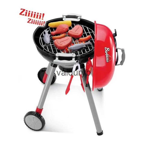 Cucine Gioca Cibo 1 Set Set da cucina giocattolo Play House Toy Bambino Grill elettrico per barbecue con luce sonora reale Ragazze Finta Play Role-Play Setvaiduryb