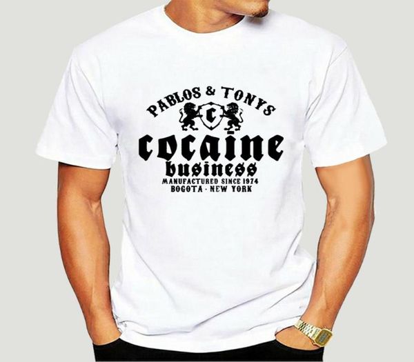 Camicia Kokain Pablo Escobar Tony Montana El Chapo Pot Cotone Manica corta Uomo Moda T-shirt Girocollo1770A Men039s TShirts3029263