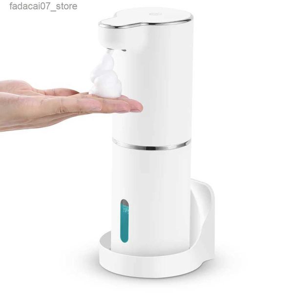 Dispenser di sapone liquido LAOPAO Dispenser di sapone Dispenser automatico di sapone schiumogeno per le mani Pompa ricaricabile per sapone da appoggio per bagno per bambini Regalo di Natale 300 ml Q240119