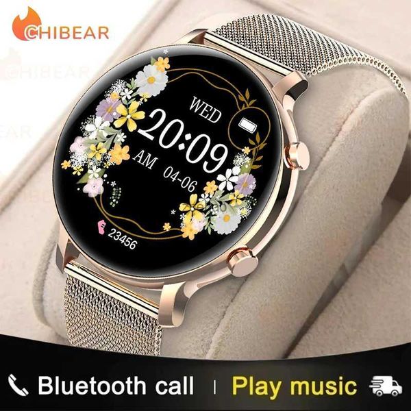 Intelligente Uhren ChiBear 2024 Neue Bluetooth Anruf Smart Uhr Frauen EKG + PPG Smartwatch Mode Sport Gesundheit Damen Uhr Wasserdicht Mädchen armbänder