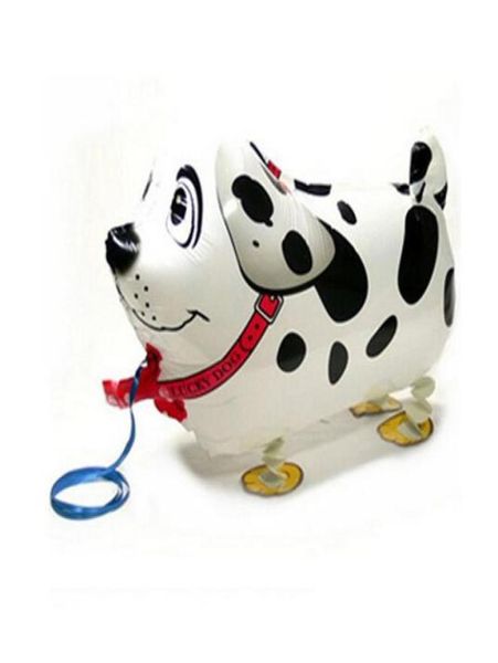 Andando Pet Dog Foil Balloons Animal Print Balão Decoração de Festa Crianças Brinquedos Inteiros HJIA9249449517