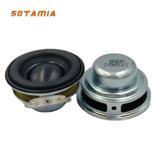 Lautsprecher SOTAMIA 2 Stück Breitbandlautsprecher Audio 16 Kern 4 Ohm 5 W 40 mm Gummiseite DIY tragbarer Mini-Bluetooth-Lautsprecher Heimkino