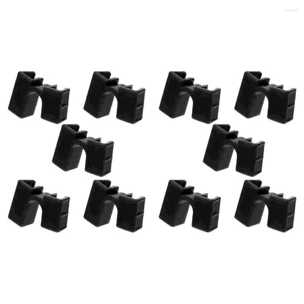 Set di stoviglie 10 pezzi Clip di addestramento per porta bacchette in plastica Strumenti per morsetto per connettore per bacchette Assistente durevole Singolo