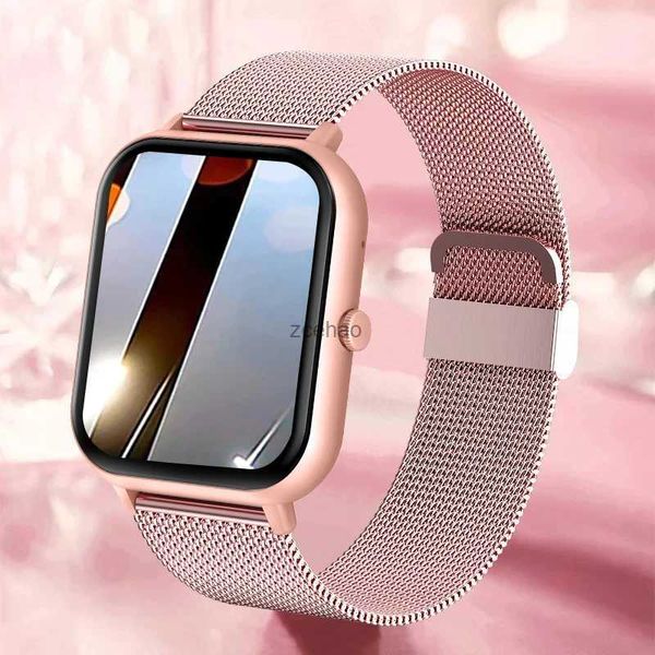 Smart Watches 2024 Smart Watch Frauen Männer Herzfrequenz Fitness Tracker Armbanduhr Bluetooth Anruf Wasserdichte Sport Smartwatch Für Android IOS