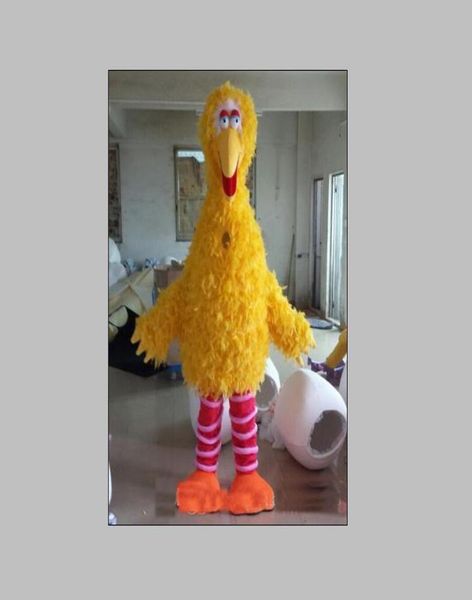 2019 fábrica novo luxo de pelúcia pássaro amarelo trajes da mascote filme adereços mostrar andando dos desenhos animados vestuário festa aniversário7705136