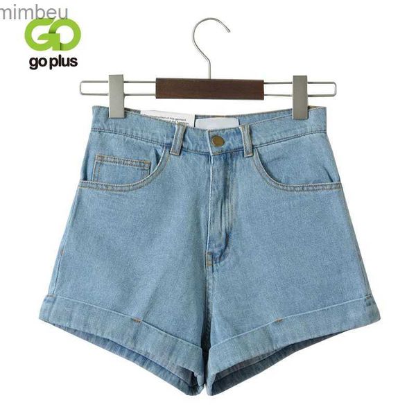 Shorts femininos vintage, shorts jeans femininos de cintura alta com bainha enrolada, shorts jeans com punho sexy para meninas, roupa de rua c3627l240119