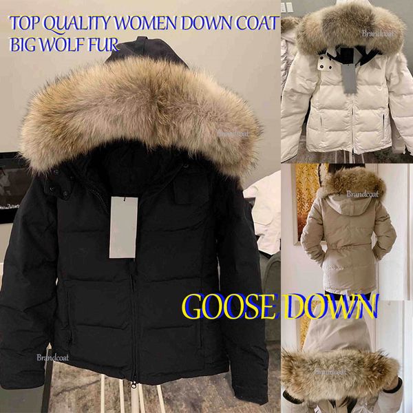 2024 inverno para baixo casaco feminino com grande real jaqueta de pele de lobo pato branco à prova de vento parka longo gola de couro boné casacos quentes