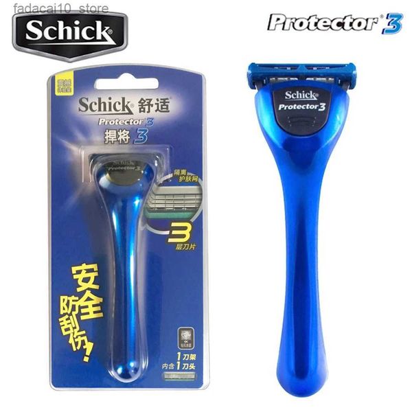 Rasoi elettrici Schick Protector 3d Diamond Razor 1 Rasoio + 1 Lama Rasoio manuale di sicurezza Uomo Capelli Barba Rasoio da barba Disponibile Q240119