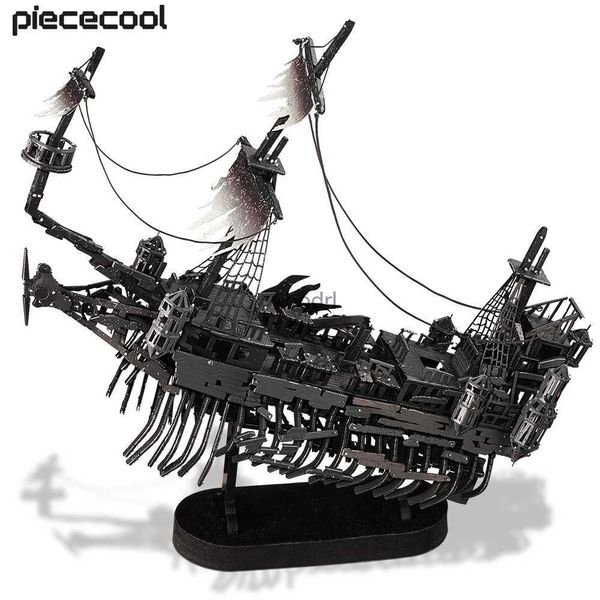 Bastelwerkzeuge Piececool 3D-Metallpuzzles Geschenke Abyssal Ghost Piratenschiff Modellbausätze DIY Spielzeug für Geburtstag und Weihnachten YQ240119