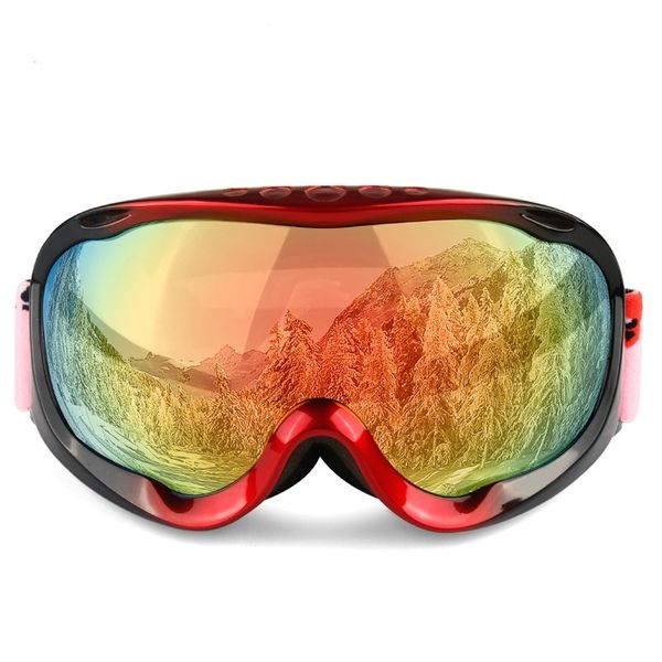 Neue Zylinder-Skibrille, doppelschichtige, beschlagfreie Herren- und Damen-Outdoor-Sand-Skibrille, Skibrillenausrüstung PF