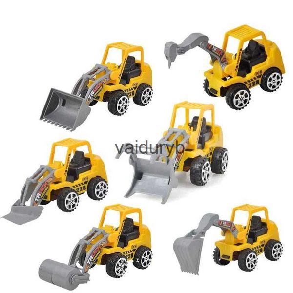 Kit di costruzione di modello 1PC carino mini auto giocattoli pressofuso costruzione di veicoli bulldozer escavatore kit di veicoli di ingegneria per bambini mini ingegneria carvaiduryb
