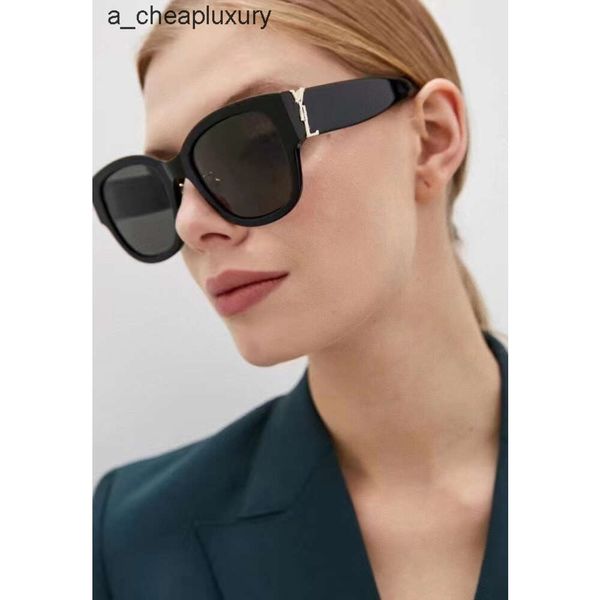 YSLﾠLuxus Damen Retro Cat Eye Sonnenbrille Günstige Markendesigner Vintage Brillen Strand Sonnenbrille Shade Fashion Uv400 Sonnenbrille Top Qualität Sonnenbrillen Geschenk Y L 526F