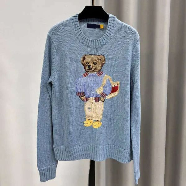 Felpe con cappuccio da donna aurens bear Felpe da donna Maglioni Cartoon Rl Bear Abbigliamento invernale da donna Moda Pullover lavorato a maglia a maniche lunghe Cotone Lana Cotone Morbido 6KQK