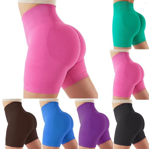 Damen-Shorts, Fitness, Yoga, hohe Taille, weiches Spandex, Reiten, Tanzen, Herren, Workout, Damen