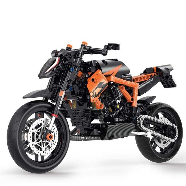 Blocos magnéticos 1/8 579pcs de alta tecnologia clássico motocicleta modelo de construção blocos motor city racer tijolos brinquedos para meninos ldrens presentes de Halloweenvaiduryb