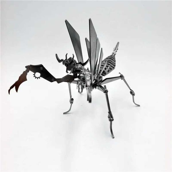 Craft Tools 3D-Montagesatz Mantis Metall Mechanisches Insekt Tier Puzzles Spielzeug für Erwachsene DIY Action-Figuren-Sammlung Geschenke Auf Lager YQ240119