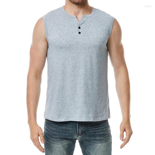 Männer Tank Tops Sommer Mode Ärmellose Sport Leichte Baumwolle T-shirt Weiche Weste Dünne Schlanke Turnhalle Männer Fitness Bodybuilding