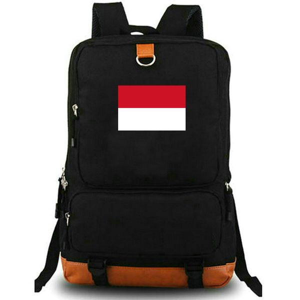 Zaino Indonesia Zaino IDN Country Flag Zaino scuola Jakarta Zaino con stampa banner nazionale Zaino per il tempo libero Zaino per laptop