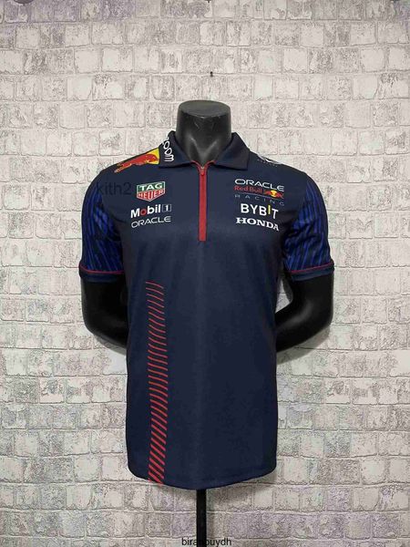 Camisetas masculinas de ciclismo 2023 F1 Team T-shirt Polo Suit Four Seasons Fórmula 1 Novo produto Racing Custom Oficial 11# Sergio Perez 1# Max Verstappen R8CU