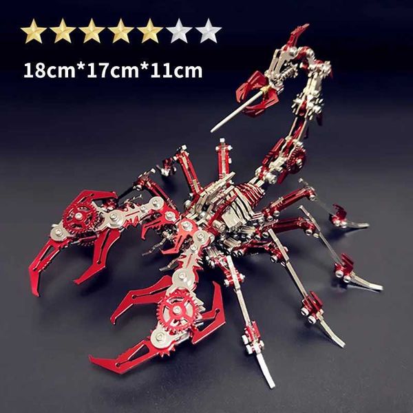 Strumenti artigianali Kit di montaggio 3D Anti-stress Metallo Meccanico Insetti Animali Puzzle Giocattoli per adulti Action Figure Collezione Regali Fai da te Disponibile YQ240119