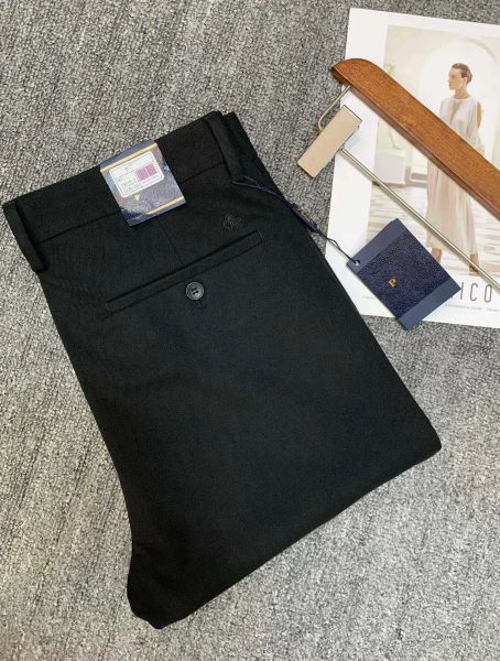 Pantaloni eleganti da uomo di lusso firmati PAA Pantaloni da lavoro kaki Pantaloni casual Leggings in tinta unita di marca di moda Commercio all'ingrosso nero