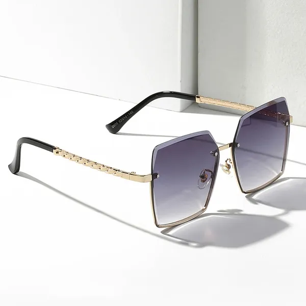 Óculos de sol 2024 elegantes e personalizados para tiro de rua na moda