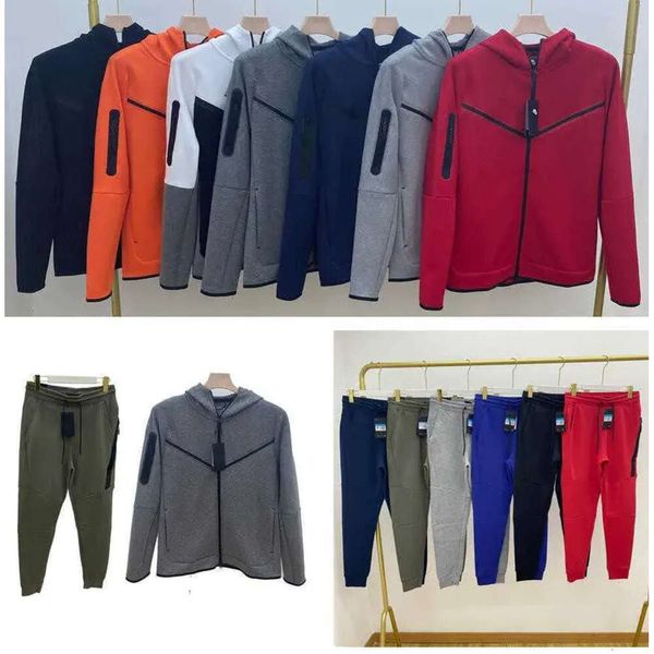 Tech Pleece Sport Pants Mens Kadın Tasarımcı Ceketleri Uzay Pamuk Pantolonları Takip Dipleri Joggers Camo Pantolon Pantolon İki Parça Seti 97