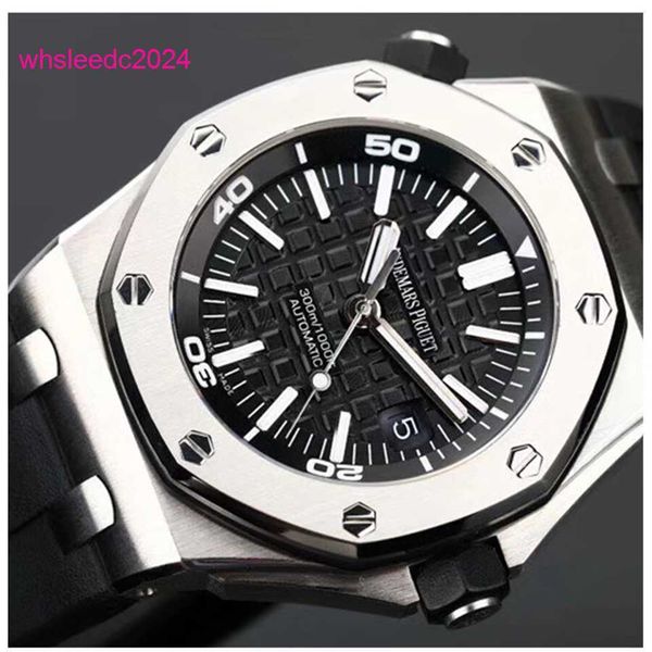 Audemar Pigue Роскошные часы Royal Oak Offshore 15703ST.OO.A002CA.01 Мужские часы Автоматические механические часы Стальной черный циферблат 42 мм 2024 HB ATDV