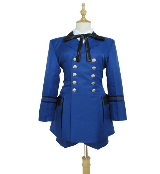 Costume cosplay Black Butler Ciel Phantomhive I vestito blu012911903