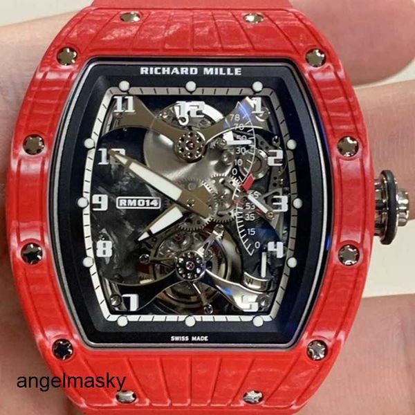 Orologio da polso RM Orologio da polso Richardmill RM014 Manuale 45 * 38,9 mm Tourbillon Big Red Magic Limited 8 Red Ntpt