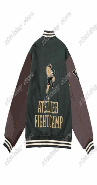 21 SS Herbst Sportbekleidung Mann Frauen Designer Jacken Baseball Kunstleder Fightcamp Thaiboxen Kleidung Mäntel Oberbekleidung Kleidung gre2300904