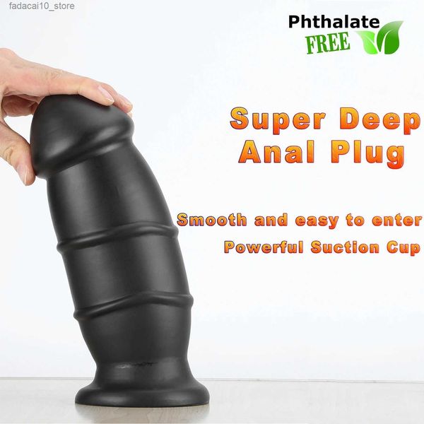 Outros itens de beleza de saúde ânus quintal bolas anal longo plug anal com ventosa prostata massagem butt plug para mulheres homens adultos q240119