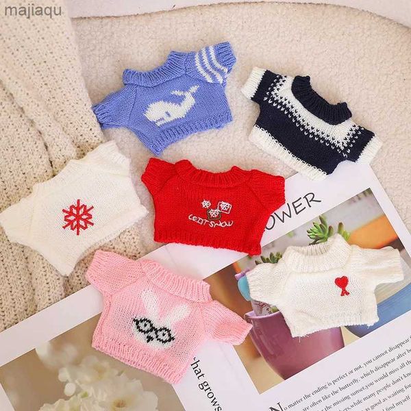 Modell Set 1 Stück Heißer Verkauf 20 cm Plüsch Teddybär Watchdog Kleidung Nette Baumwolle Puppe Kleidung Kleine Lamm Puppe gestrickte Cartoon Pullover