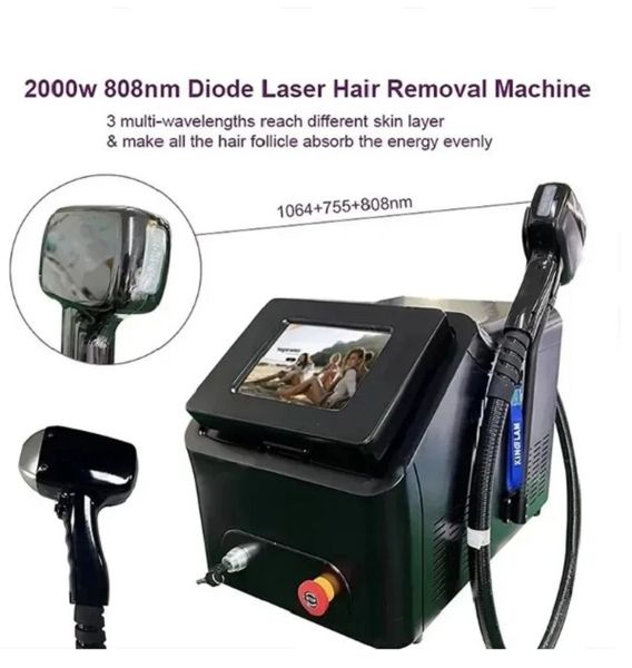 30 миллионов снимков, 808-нмдиодный лазерный молоток для косметического оборудования для удаления волос на всем теле