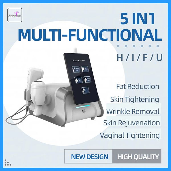 Professionelle hochintensive fokussierte Ultraschall-HIFU-Maschine Facelifting Körperhaut Vaginalstraffung Schrumpfporen Entfernung von Aknenarben 9D HIFU-Faltenentfernung