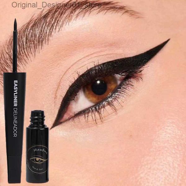 Eyeliner Wasserdichter flüssiger Eyeliner-Stift, langlebig, schnell trocknend, leicht zu tragen, hochpigmentiert, mattschwarz, braun, Eyeliner-Stift, Augen-Make-up-Werkzeuge, Q240119