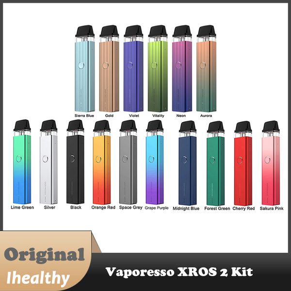 Vaporesso XROS 2 Kit 16W Bateria embutida de 1000mAh com dois pods de 2ml Tecnologia resistente a vazamentos SSS 100% original