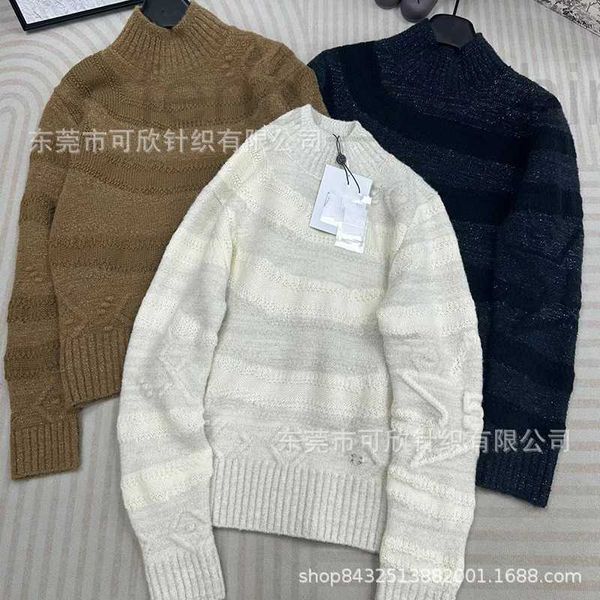 Channel Brand Herbst neuer Damenmode-Pullover Paris Designer C-Buchstabe-Stickerei Rundhalsausschnitt hochwertige Strickwaren täglich lässig Hoodie-Pullover für DamenTops 8r