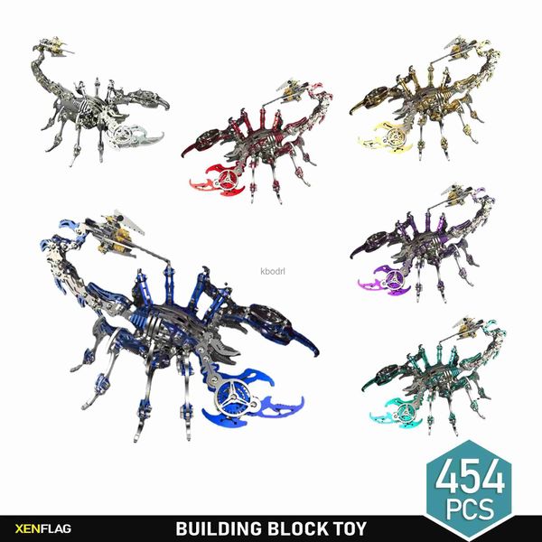 Ferramentas de artesanato Máquinas de metal Inseto Animal Puzzle 3D Kit de montagem Presente infantil Resistente ao estresse Brinquedo de presente adulto YQ240119