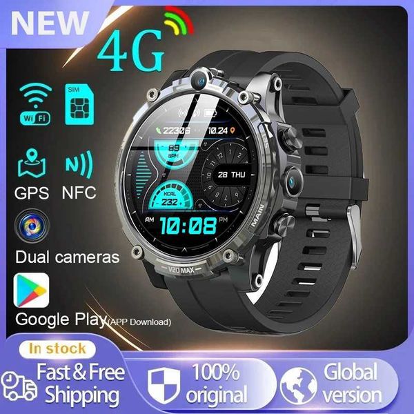 Akıllı Saatler 4G Smartwatch SIM ARAYIN HD Çift Kamera 1.6 inç GPS Navigasyon Kalp Hızı Kan Oksijen İzleme Yüz Kilidini Aç Smart Watch