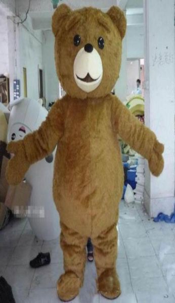 2018 de alta qualidade Teddy Bear Mascot Costume Cartoon Fancy Dress Fast Adulto Size1021564