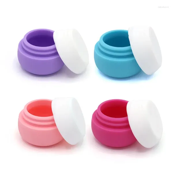 Garrafas de armazenamento 20 ml de silicone loção portátil caixa de creme garrafa de fundação cosmética Macaron Containers