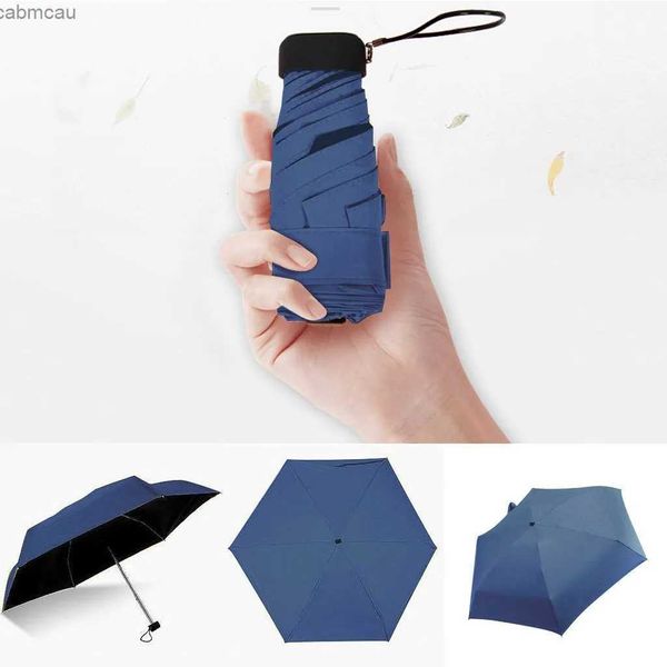 Зонты Карманный зонтик от дождя Женский плоский легкий зонт от солнца Складной зонт от солнца Мини-зонт небольшого размера для путешествий