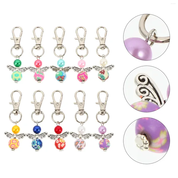 Chaveiros 10pcs Angel Bag Pingente Chaveiro Chic Keychain Ornamento