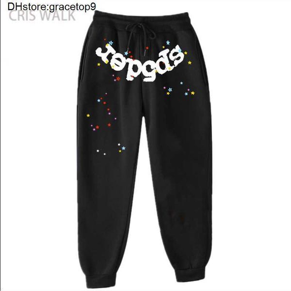 DGN1 Örümcek Erkek Pantolon Tasarımcısı SP5der Kadın Pantolonları Moda 55555 Sweetpants Sonbahar Kış Spor Hip-Hop Taytlar Banyo Polar Günlük Uzun Giysiler